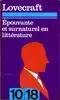 Épouvante et surnaturel en littérature